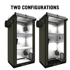 SECRET JARDIN GR60 THE ORIGINAL 60 COMPLETE KWEEKTENT SET MET 60 WATT VERLICHTING, CIRCULATIE EN AFZUIGING 60 X 40 X 116 CM - Tuincentrum Lopik