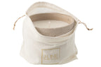 J-LINE OUTDOOR KAARS ROND LICHT BEIGE GROOT 47U - Tuincentrum Lopik