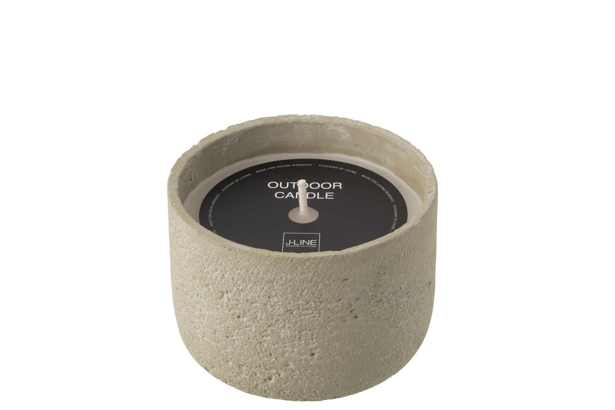 J-LINE OUTDOOR KAARS ROND LICHTGROEN MEDIUM 31U - Tuincentrum Lopik