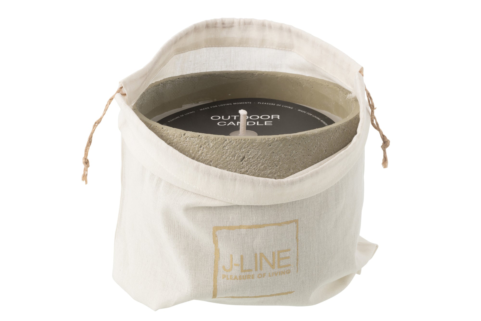 J-LINE OUTDOOR KAARS ROND LICHTGROEN GROOT 47U - Tuincentrum Lopik