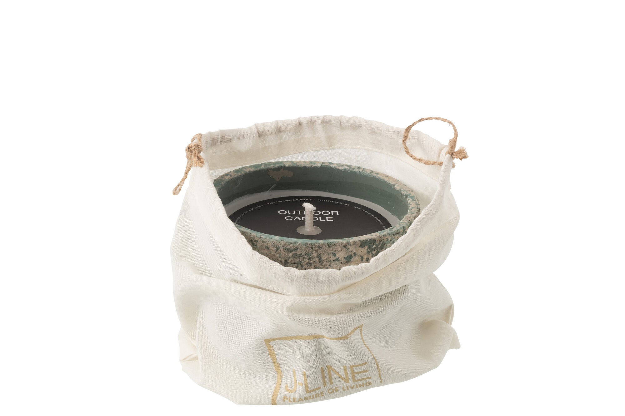 J-LINE OUTDOOR KAARS ROND TURQUOISE 16U - Tuincentrum Lopik