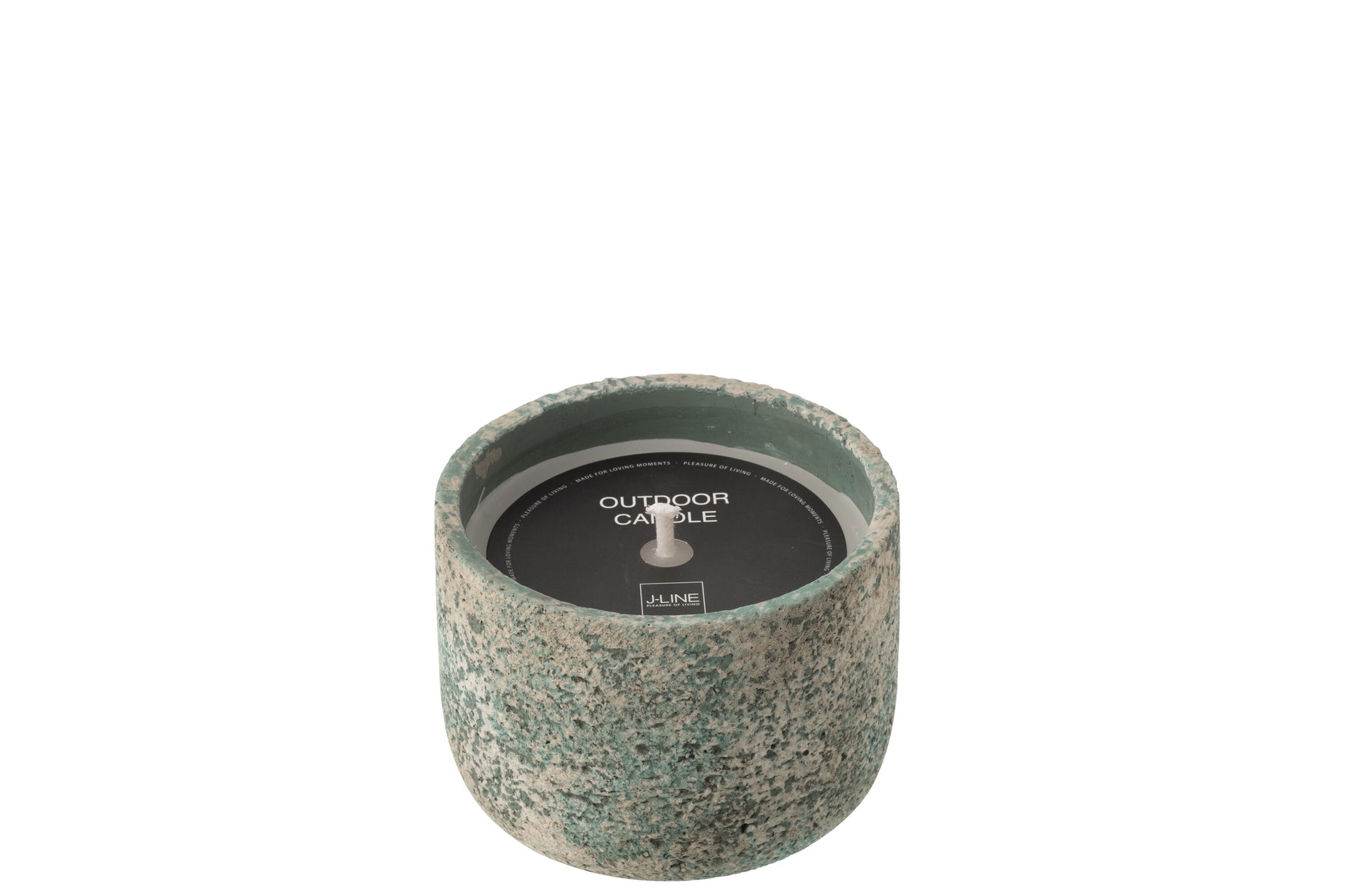 J-LINE OUTDOOR KAARS ROND TURQUOISE 16U - Tuincentrum Lopik