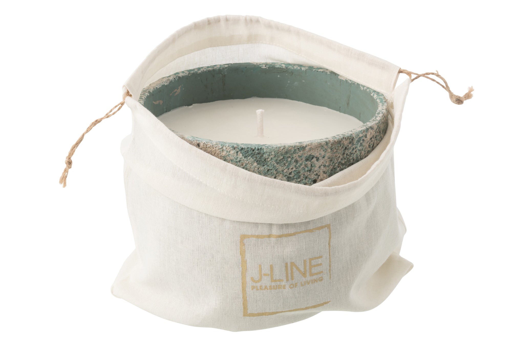 J-LINE OUTDOOR KAARS ROND TURQUOISE GROOT 47U - Tuincentrum Lopik
