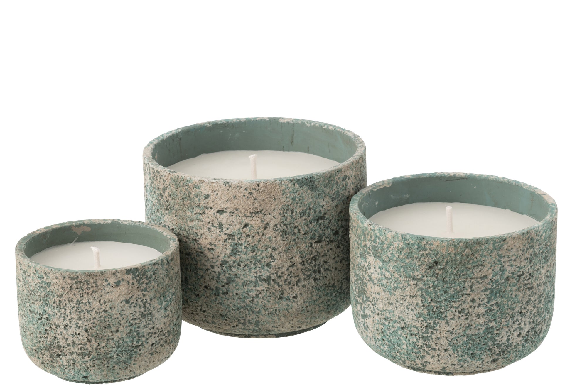 J-LINE OUTDOOR KAARS ROND TURQUOISE GROOT 47U - Tuincentrum Lopik