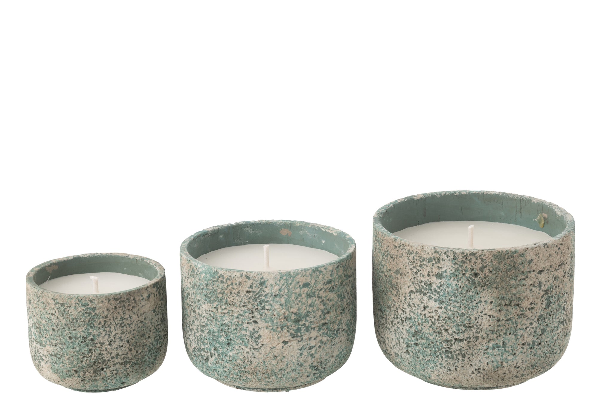 J-LINE OUTDOOR KAARS ROND TURQUOISE GROOT 47U - Tuincentrum Lopik
