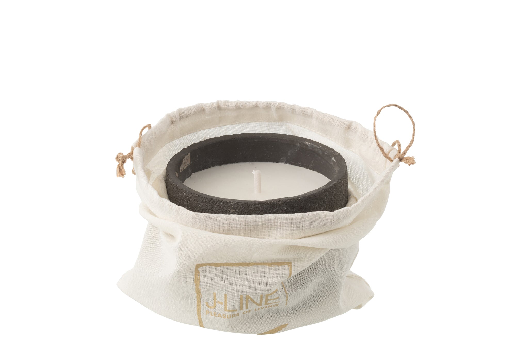 J-LINE OUTDOOR KAARS ROND DONKERGRIJS 16U - Tuincentrum Lopik
