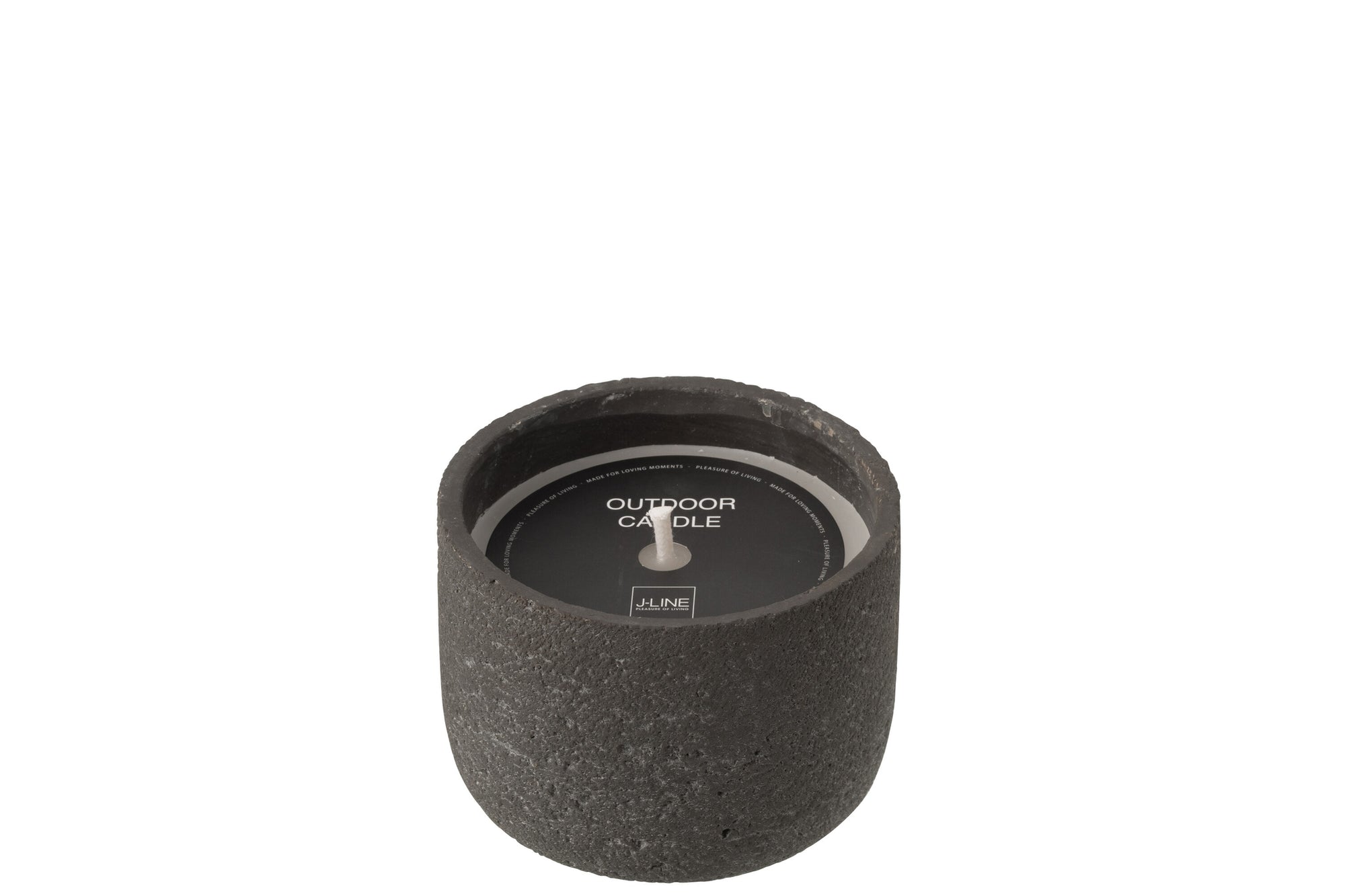 J-LINE OUTDOOR KAARS ROND DONKERGRIJS 16U - Tuincentrum Lopik