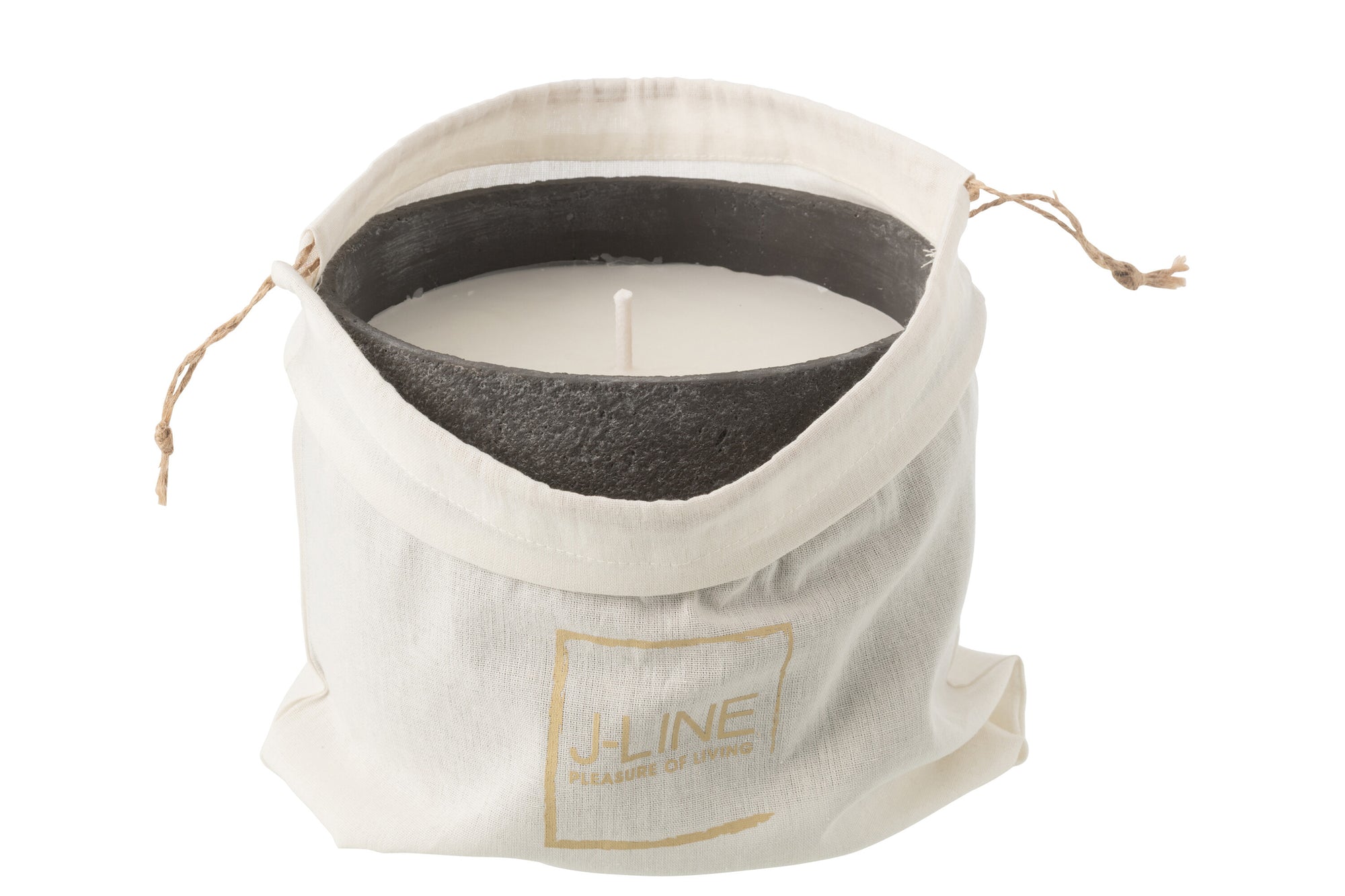 J-LINE OUTDOOR KAARS ROND DONKERGRIJS GROOT 47U - Tuincentrum Lopik