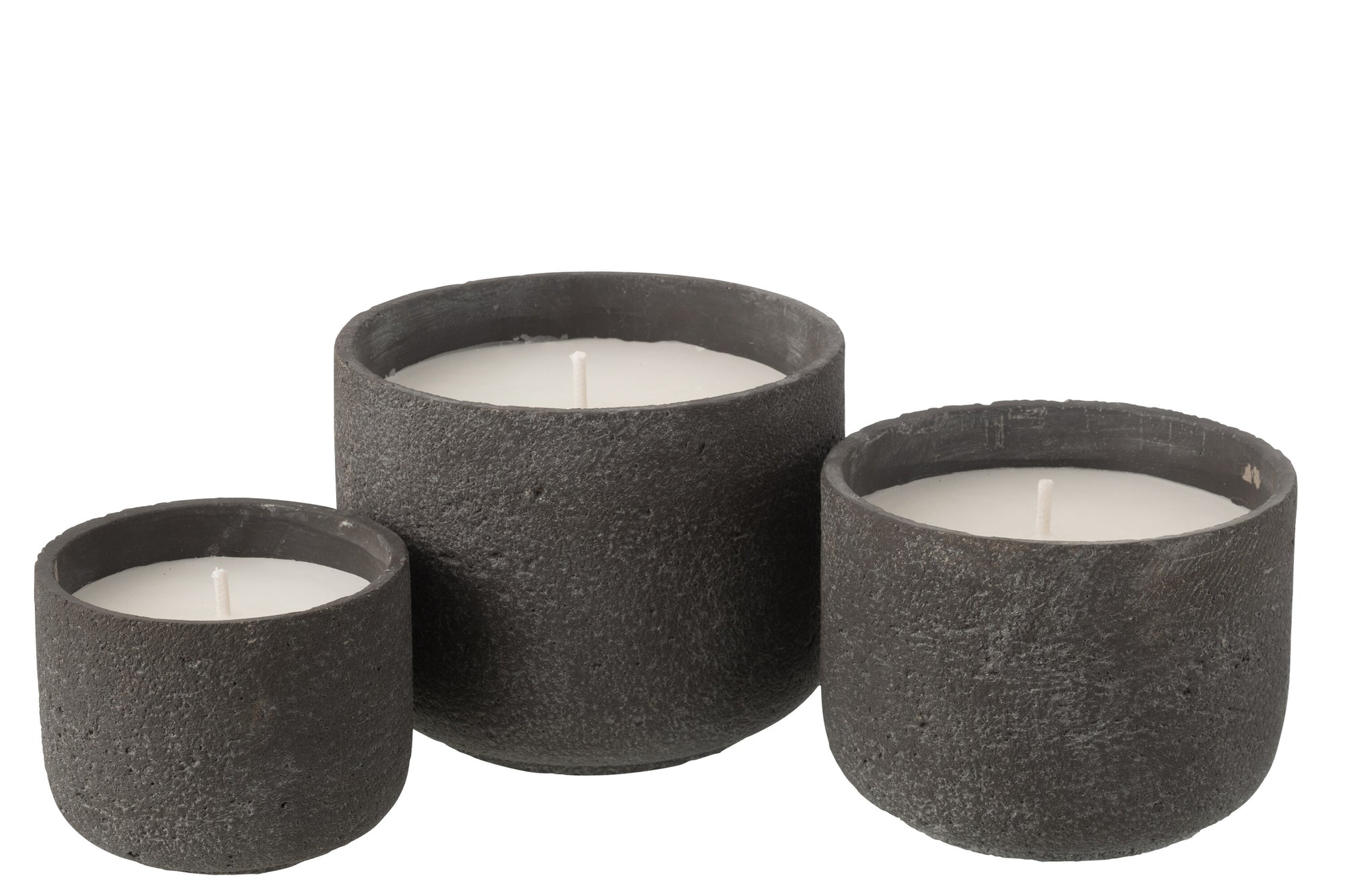 J-LINE OUTDOOR KAARS ROND DONKERGRIJS GROOT 47U - Tuincentrum Lopik