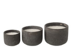 J-LINE OUTDOOR KAARS ROND DONKERGRIJS GROOT 47U - Tuincentrum Lopik