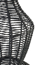 Zwarte metalen vloerlamp met touw - Tuincentrum Lopik