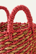 Set Of 3 Basket Raffia Multi - Tuincentrum Lopik