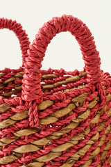 Set Of 3 Basket Raffia Multi - Tuincentrum Lopik