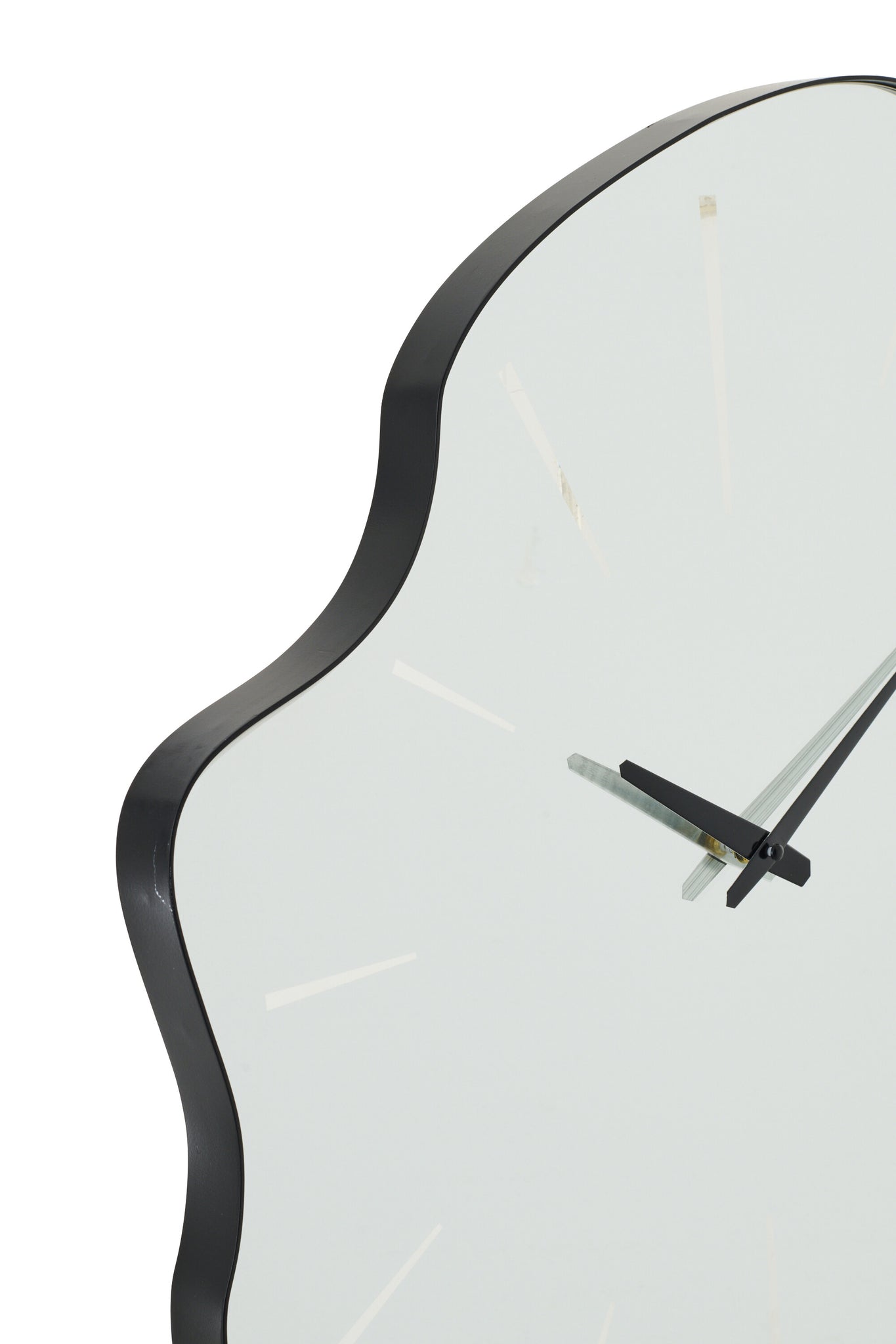 J-LINE WALL CLOCK IRREGULAR GLASS BLACK - Tuincentrum Lopik