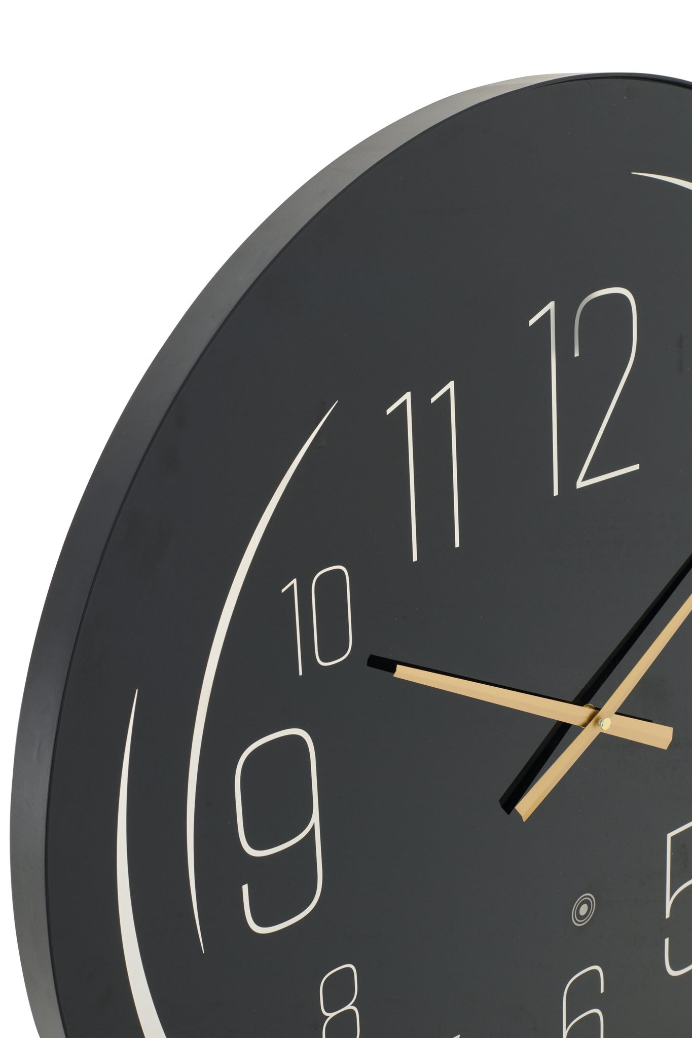 J-LINE WALL CLOCK LED YELLOW LIGHT GLASS BLACK - Tuincentrum Lopik