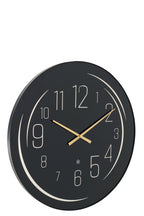 J-LINE WALL CLOCK LED YELLOW LIGHT GLASS BLACK - Tuincentrum Lopik