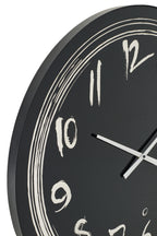 J-LINE WALL CLOCK LED BLUE LIGHT GLASS BLACK - Tuincentrum Lopik