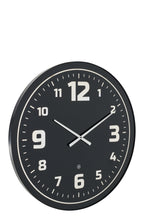 J-LINE WALL CLOCK LED BLUE LIGHT GLASS BLACK - Tuincentrum Lopik