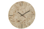 J-LINE WANDKLOK ROND MARMER BEIGE/ZWART - Tuincentrum Lopik