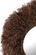 J-LINE WANDSPIEGEL ROND SISAL DONKERBRUIN - Tuincentrum Lopik
