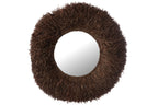 J-LINE WANDSPIEGEL ROND SISAL DONKERBRUIN - Tuincentrum Lopik