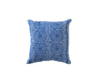 J-LINE KUSSEN MOZAÏEK KATOEN BLAUW/WIT - Tuincentrum Lopik