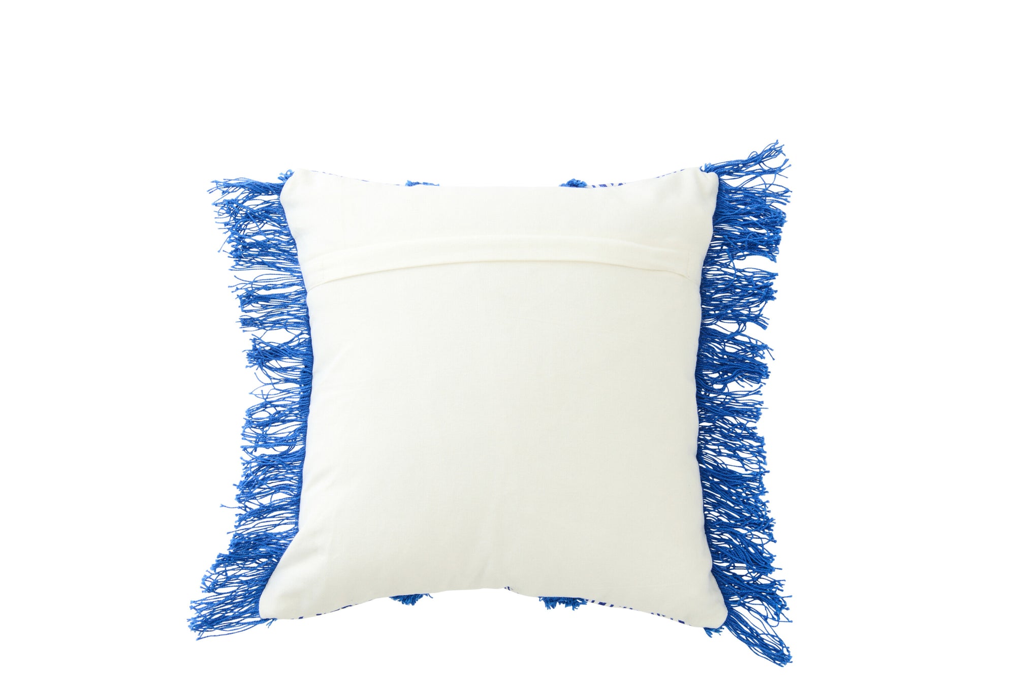 J-LINE KUSSEN ORIENTAALS PATROON KATOEN BLAUW/WIT - Tuincentrum Lopik