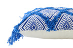 J-LINE KUSSEN ORIENTAALS PATROON KATOEN BLAUW/WIT - Tuincentrum Lopik
