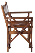Directe stoel opvouwbaar hout/leer cognac Xx - Tuincentrum Lopik
