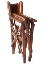 Directe stoel opvouwbaar hout/leer cognac Xx - Tuincentrum Lopik