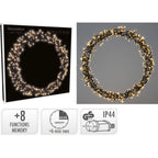 Ceruzo Kerstring Met Verlichting - 400 Led - Ø48 Cm - Warm Wit - 8 Lichtfuncties - Voor Binnen En Buiten