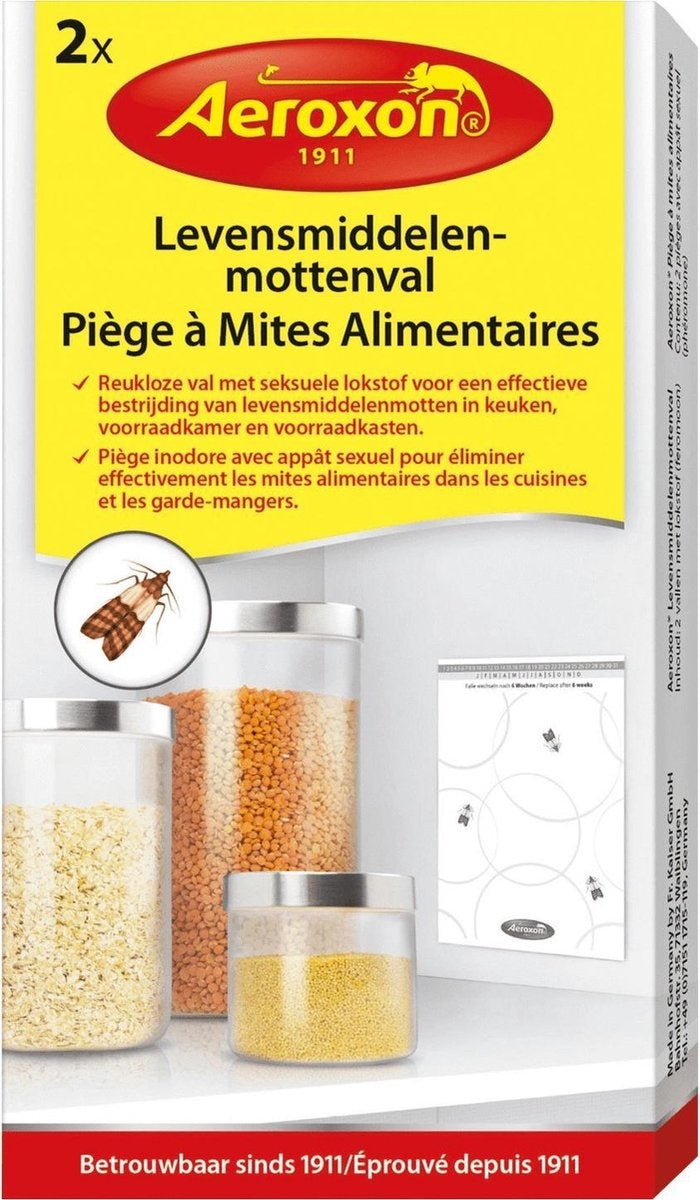 LEVENSMIDDELENMOTTENVAL 2 STUKS