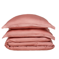 COCO & CICI TENCEL SATEEN DEKBEDOVERTREK TERRA ROSE 260 X 220 CM + 2 KUSSENSLOPEN 60 X 70 CM
