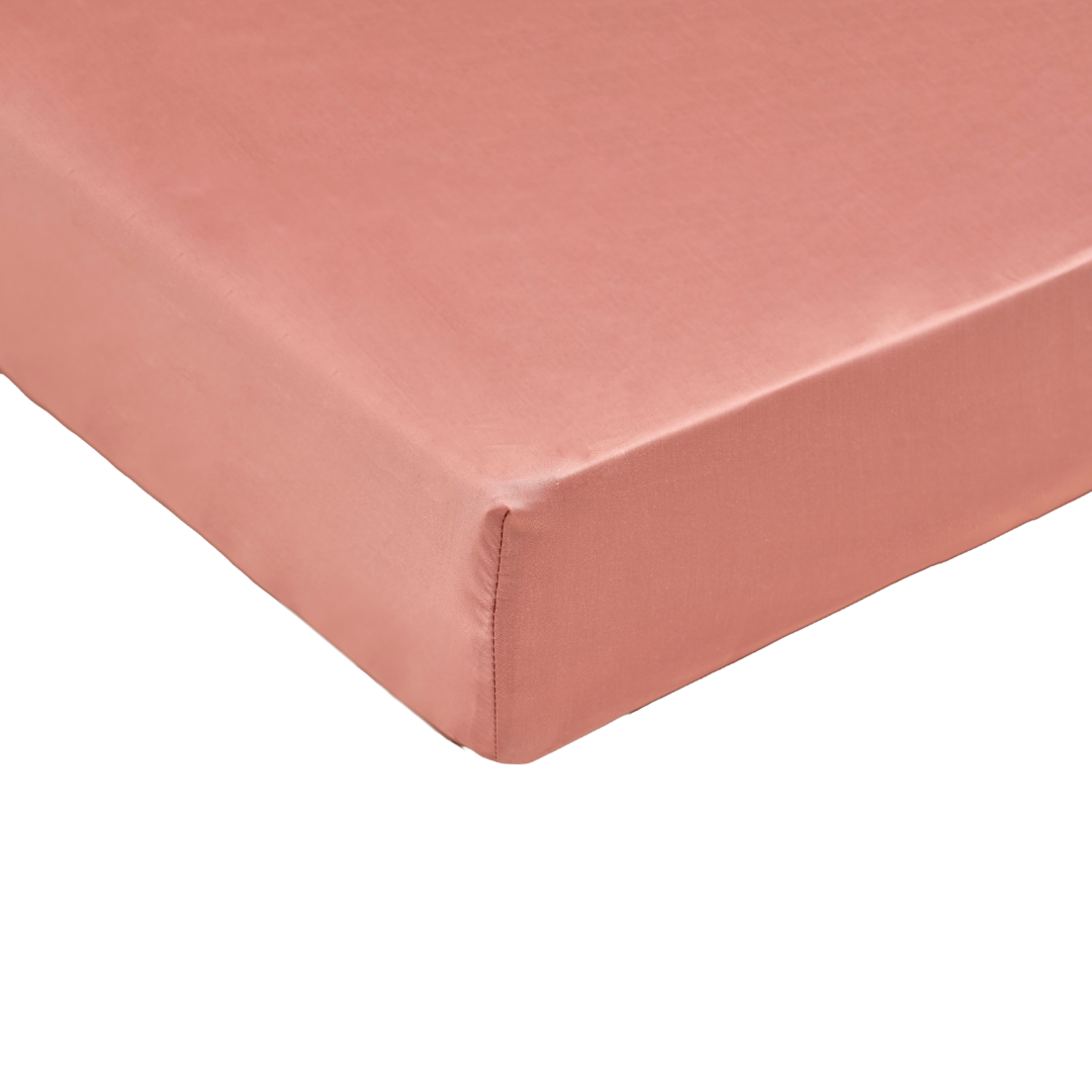 Tencel fitted sheet (90x200) terra rose - Tuincentrum Lopik