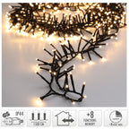 Maxi Cluster Kerstverlichting - 1000 Led - 15M - Warm Wit - Timer - Lichtfuncties - Geheugen - Buiten