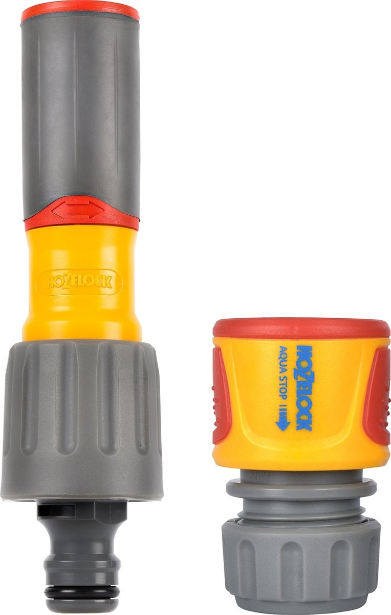 PLUS 3-IN-1 TUINSPUIT + SLANGKOPPELING MET AQUASTOP SET