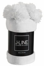 J-LINE PLAID POMPOM – POLYESTER WIT