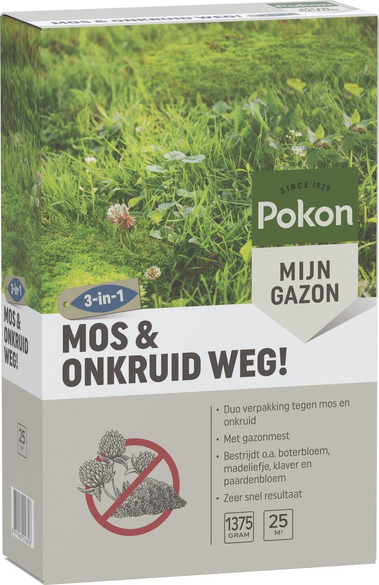  MOS EN ONKRUID WEG! (3-IN-1) 1375 GRAM 25M²