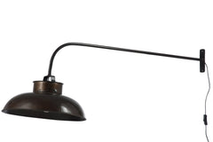 J-LINE WANDLAMP LOUNGE METAAL ZWART - Tuincentrum Lopik