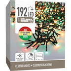 Clusterverlichting 192 Led -  1.4M - Three Tone Traditional - Batterij - Lichtfuncties - Geheugen - Timer
