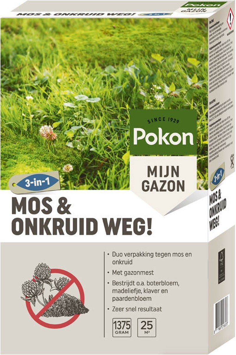  MOS EN ONKRUID WEG! (3-IN-1) 1375 GRAM 25M²
