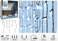Ijspegel Verlichting - 360 Led - Wit - Timer - Lichtfuncties - Geheugen
