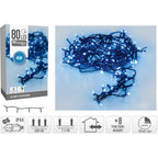 Kerstverlichting 80 Led- 6M - Blauw - Timer - Lichtfuncties - Geheugen - Buiten