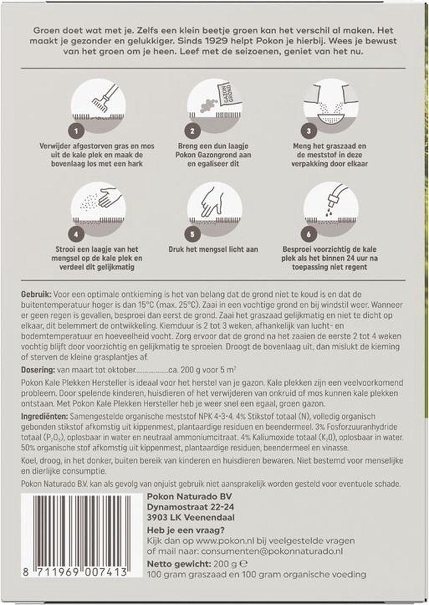  KALE PLEKKEN HERSTELLER 200 GRAM