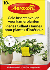 GELE INSECTENVALLEN VOOR KAMERPLANTEN 10 STUKS