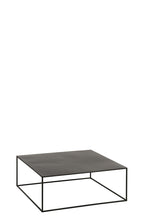 J-LINE SALONTAFEL VIERKANT METAAL ZWART