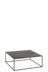 J-LINE SALONTAFEL VIERKANT METAAL ZWART