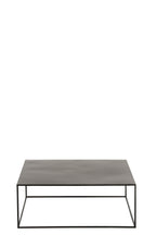 J-LINE SALONTAFEL VIERKANT METAAL ZWART