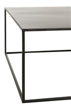 J-LINE SALONTAFEL VIERKANT METAAL ZWART