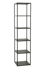 J-LINE REK 6 NIVEAUS METAAL ZWART 40X40XH180,5CM - Tuincentrum Lopik